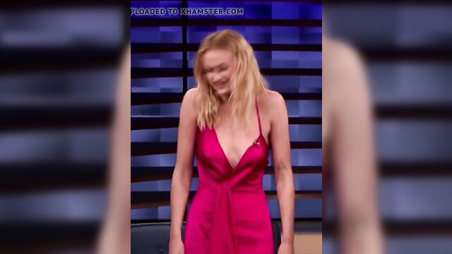 Sophie Turner in hot skimpy dress