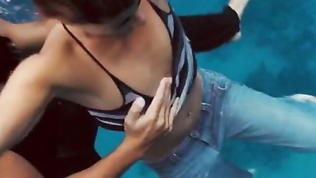 Jessica Alba Into The Blue Nip Slip slomo 5x