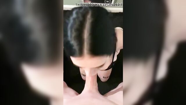 Goth girl blowjob