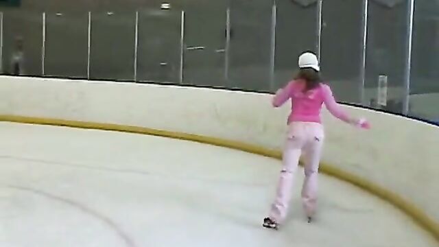 Little April And Her Solo Performance At The Skating Ring