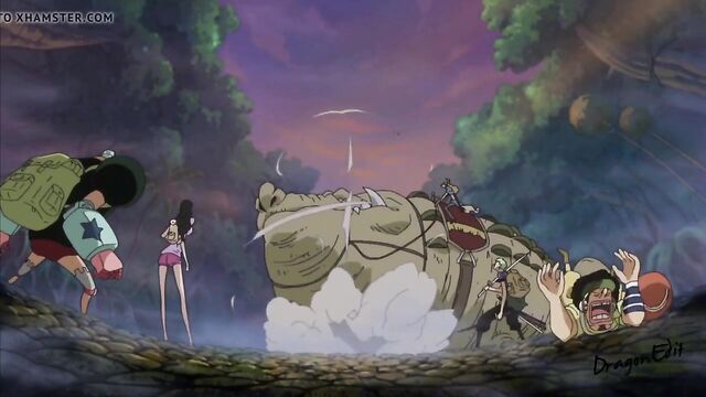 ONE PIECE edited ecchi moment from anime nude Carrot jumping