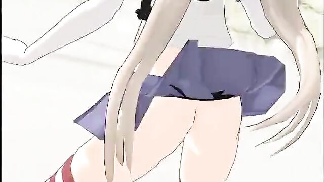 Kancolle MMD - Shimakaze & Prinz Eugen Twerk Dance