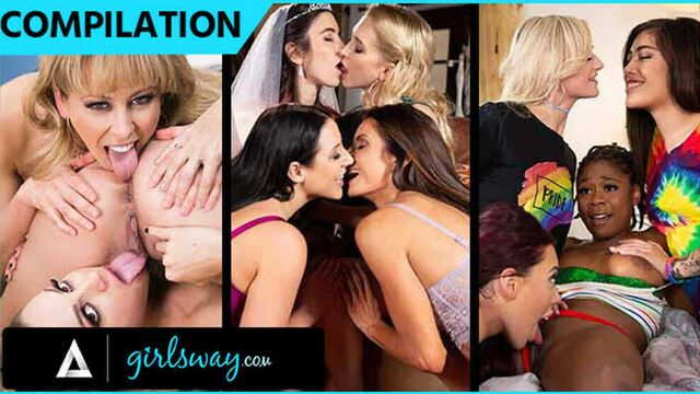 GIRLSWAY - Sexy Thirsty Nymphos Have A Wild Orgy COMPILATION