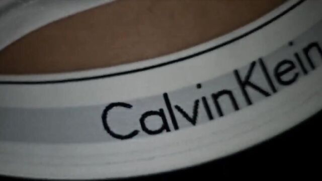 White top and Calvin Klein panties – the sexiest combo