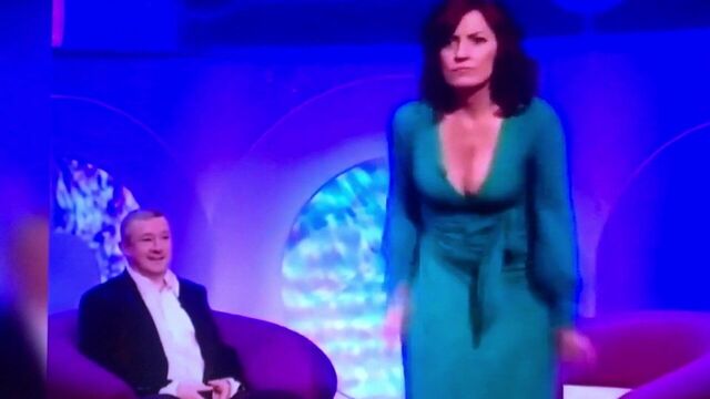 Davina McCall thong slip