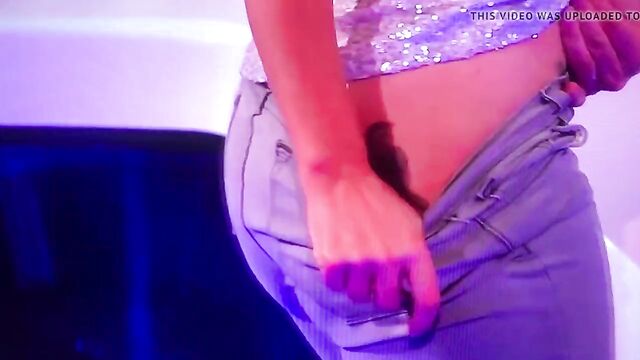 Davina McCall thong slip