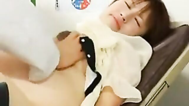 Pregnant Japanese getting fucked by the Doctor in 9th month