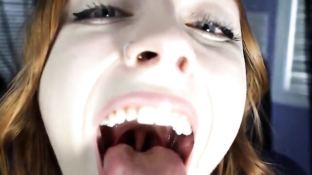 Hot RedHead Tongue Fetish