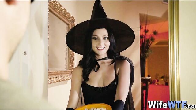 Young Wife gets some New Dick on Halloween