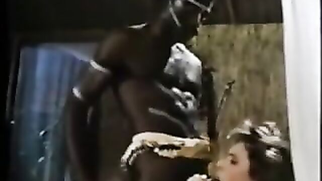 BBC tribeman fucks white wife in Africa...