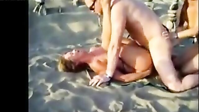 Nude Beach - MFF Threesome