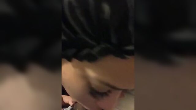 Ebony Blowjob Longnails