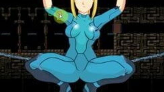 Samus Aran gets stripped and cums so hard (Metroid)