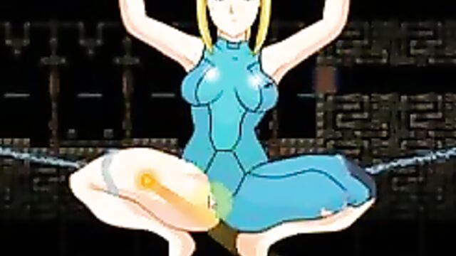 Samus Aran gets stripped and cums so hard (Metroid)