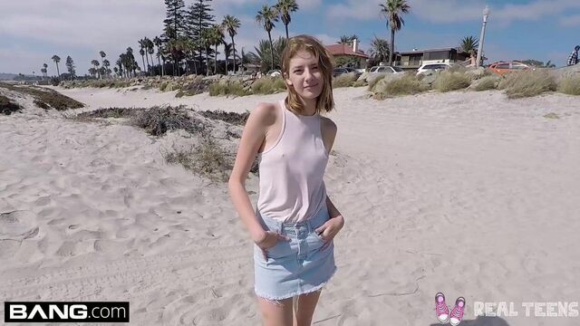 Real Teens - Teen POV pussy play in public