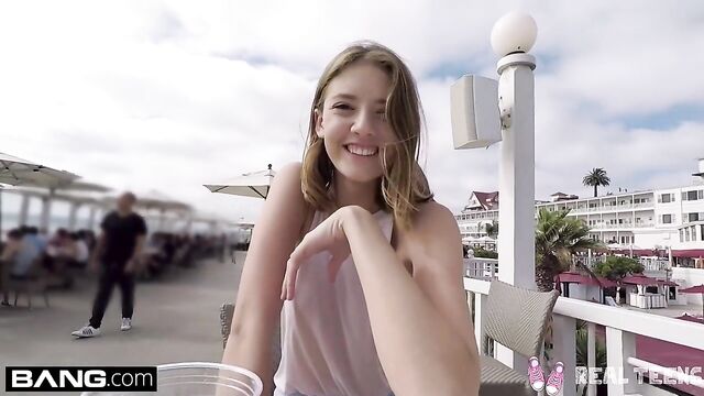 Real Teens - Teen POV pussy play in public