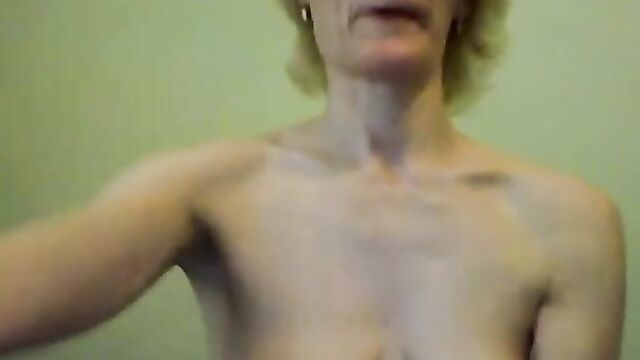 Russian slim mature with small saggy tits