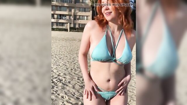 Maitland Ward Blue Bikini