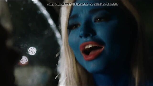 Emma Rigby (The Festival) Riding cock dressed as a Smurf