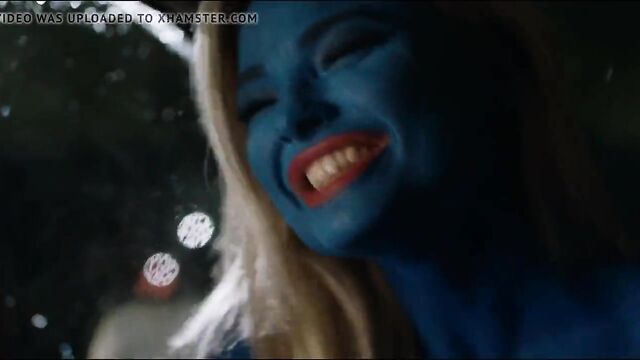 Emma Rigby (The Festival) Riding cock dressed as a Smurf