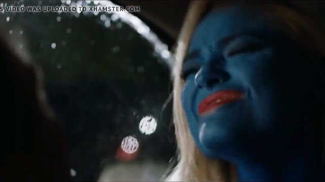 Emma Rigby (The Festival) Riding cock dressed as a Smurf