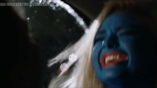 Emma Rigby (The Festival) Riding cock dressed as a Smurf