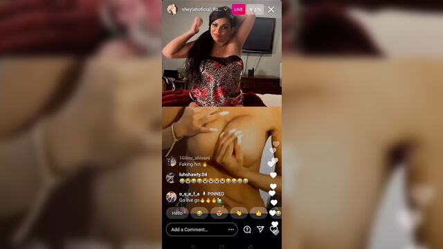 Instagram video call Sheyla Hershey Elisa Colman very sexy