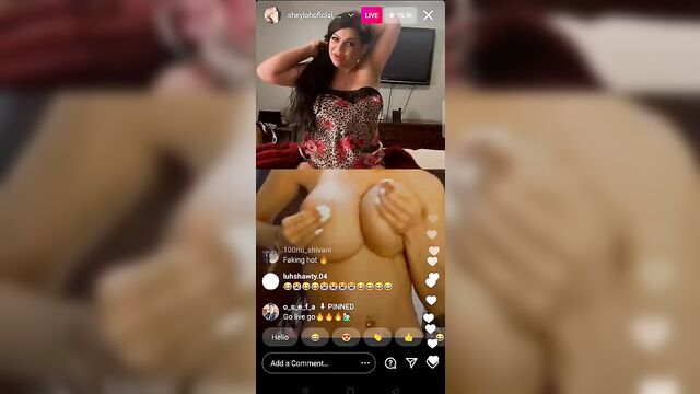 Instagram video call Sheyla Hershey Elisa Colman very sexy