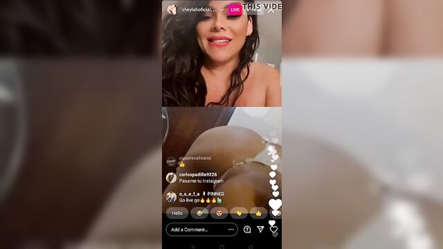 Instagram video call Sheyla Hershey Elisa Colman very sexy