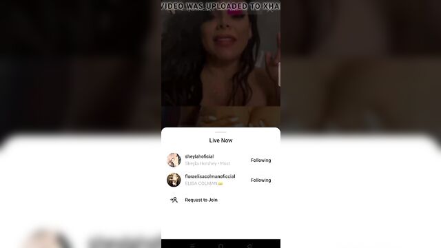 Instagram video call Sheyla Hershey Elisa Colman very sexy