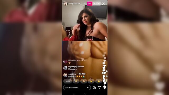 Instagram video call Sheyla Hershey Elisa Colman very sexy