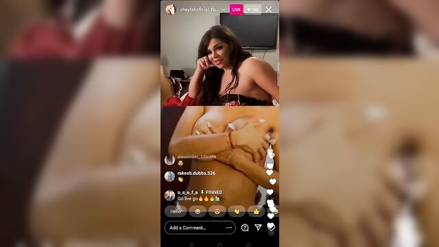 Instagram video call Sheyla Hershey Elisa Colman very sexy