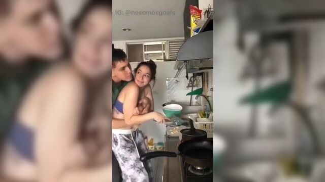 Wife Dry Humped In Kitchen