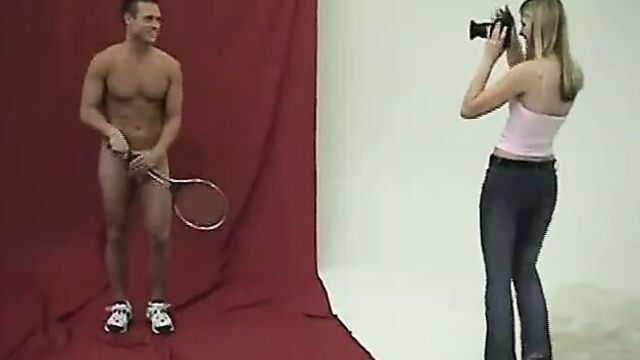 CFNM photographer nude male photo shoot
