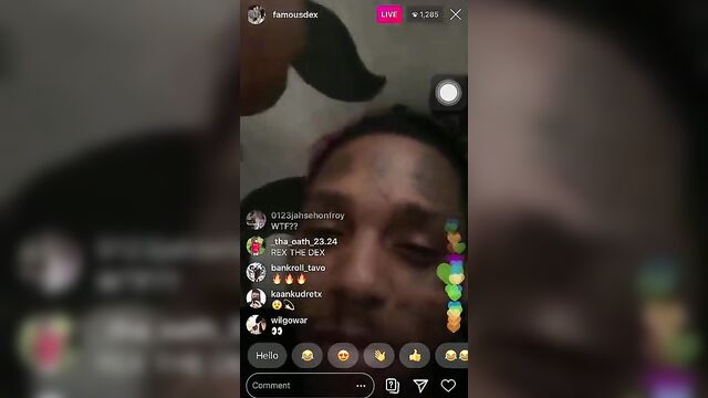 Rapper Famous Dex Is Getting Head On Instagram live
