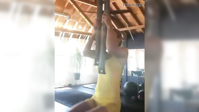 Brie Larson Working Out