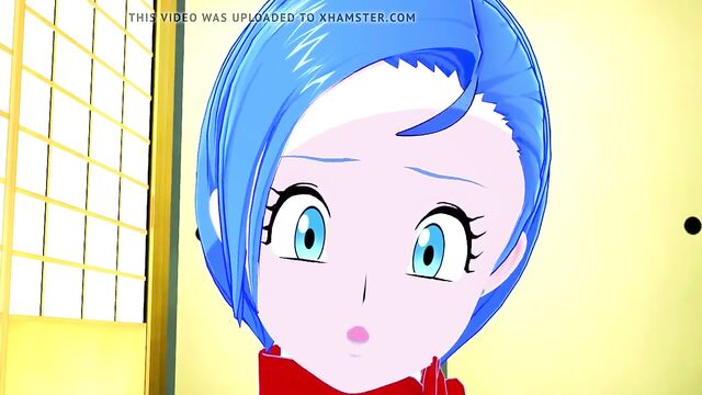 Bulma and Android 18 having hot lesbian sex.