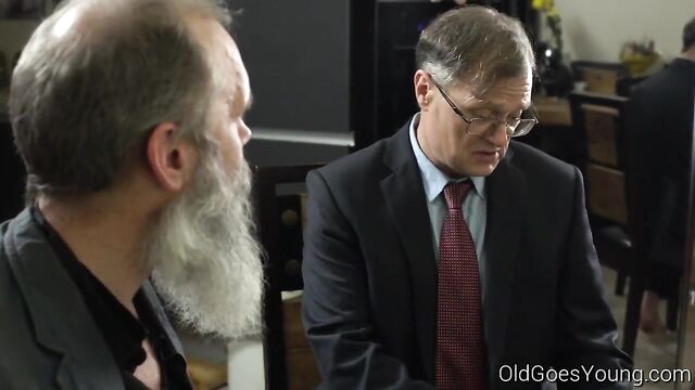 Old Goes Young - Two old men talk babe