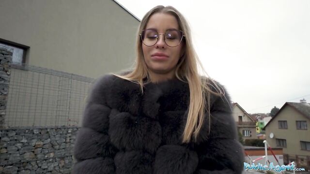 Public Agent – Hot looking MILF in Glasses has a perfect body for a hard quick pov fuck