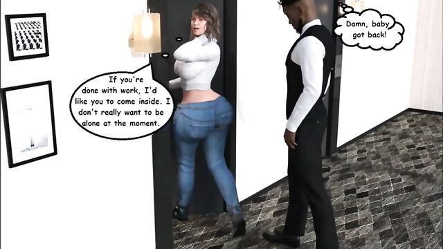 3D Comic Mature Big Ass Wife Fucks BBC Behind Husbands Back