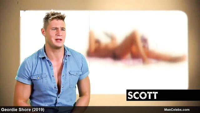 Joel Corry and Scotty T sunbathing naked on a beach