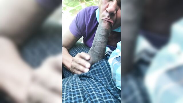 Mature Latina gives blowjob