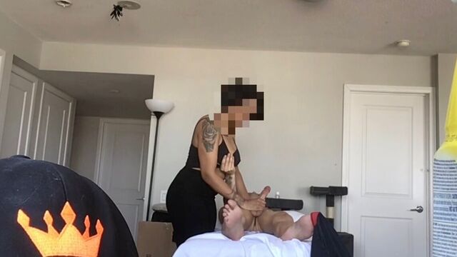 Legit Latin RMT Giving into Huge Asian Cock 1st Appointment Part 1