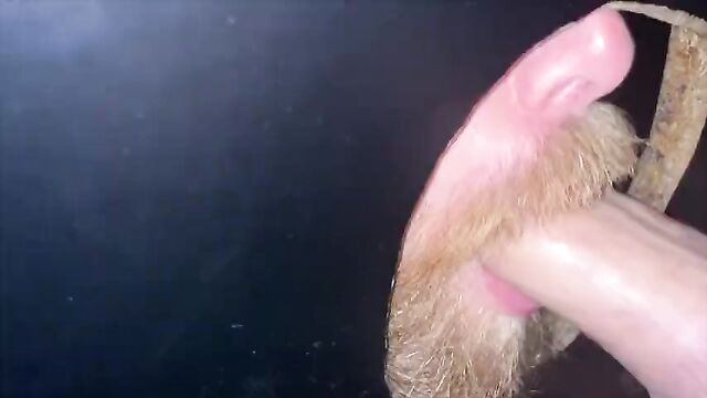 Bearded glory hole sucker.