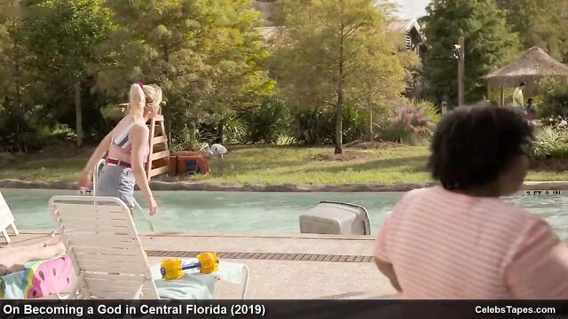 actress Kirsten Dunst stripping and bikini movie scenes