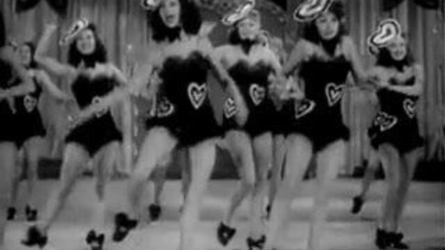 Burlesque Girls Dance on Stage (1940s Vintage)