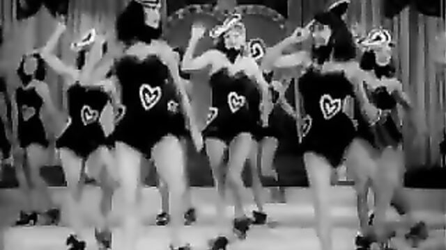 Burlesque Girls Dance on Stage (1940s Vintage)