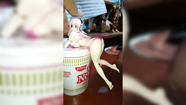 Sonico - Noodle Stopper Figure - Pink ver. Bukkake