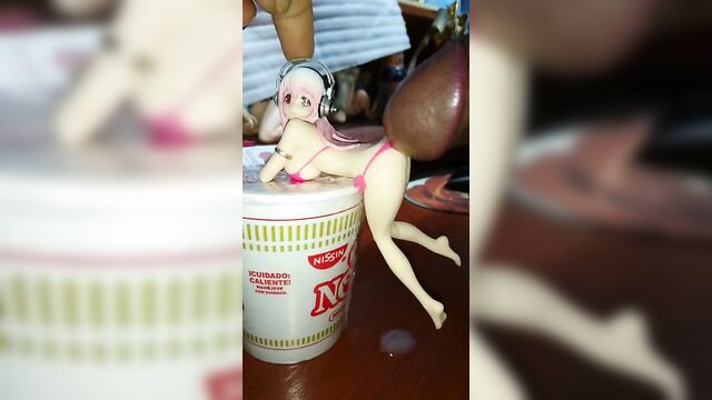 Sonico - Noodle Stopper Figure - Pink ver. Bukkake