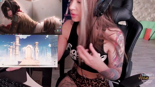 She forgets to turn her stream OFF